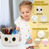 Hkojewp Small Storage Cute White Cat Cotton Rope Woven Basket for Nursery, Blanket Basket Organizer With Ears Toy Storage Bin Box 8.54.5 inches view 3