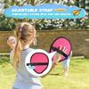 HEDUGO Toss and Catch Game Set Classical Outdoor Toys for Kids at The Beach, Yard, or Park Outside Games 4 Paddles 4 Balls Family Games for Kids and Adults Easter Toys Gifts view 4