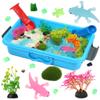 AGENTLAN Axolotl Sensory Bin,Axolotl Sensory Toys with Play Sand for Toddlers Boys and Girls, Kids Toys Gift Sand Kit for Age 3 4 5 6 7 8 view 1