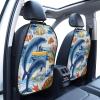 Xiso Ver Car Kick Mats for Kids Back Seat Cover(2 Pk) Seat Back Protector from Scratches and Dirt-Marine Animals view 2