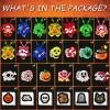 100 PCS Halloween Party Favors for Kids, Halloween Glow in the Dark Toys Rotating Spin Light Up Necklaces, LED Rings Decorations, Halloween Trick or Treats Classroom Goodie Bag Fillers Party Supplies view 3