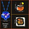 100 PCS Halloween Party Favors for Kids, Halloween Glow in the Dark Toys Rotating Spin Light Up Necklaces, LED Rings Decorations, Halloween Trick or Treats Classroom Goodie Bag Fillers Party Supplies view 4