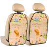Xiso Ver Car Kick Mats for Kids Back Seat Cover(2 Pk) Seat Back Protector from Scratches and Dirt-Scandinavian Style Hygge view 1