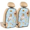 Xiso Ver Car Kick Mats for Kids Back Seat Cover(2 Pk) Seat Back Protector from Scratches and Dirt-Cute Gnome Bee Collects Honey view 1