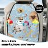 Xiso Ver Car Kick Mats for Kids Back Seat Cover(2 Pk) Seat Back Protector from Scratches and Dirt-Cute Gnome Bee Collects Honey view 3