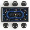 AQQA 70 x 35 Inch Poker Mat, 8-10 Players Texas Hold'em Poker Rubber Mat Poker Topper for Tables, Table Top Mat - Deluxe Playing mat for Casino Night view 1