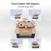 Tsiodot 2.4GHz Mini RC Tank Toy with LED and Rotating Turret. The Ultimate Military Toy for Boys and Girls (Yellow) view 2