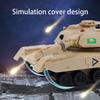 Tsiodot 2.4GHz Mini RC Tank Toy with LED and Rotating Turret. The Ultimate Military Toy for Boys and Girls (Yellow) view 4