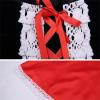 AIMAOMI Little Red Riding Hood Dress Christmas Cosplay Costumes For Girls With Cloak Headband Bag Com Festival Outfit (Red, 14-15 Years) view 4