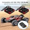 2PCS ESC Motor Cooling Fans for 1/8 and 1/10 Scale RC Cars, 35mm 21000RPM Aluminum RC Motor Cooling Fan for 3650 3660 540 550 Brushless Motor(Black Red) view 2