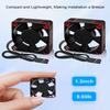 2PCS ESC Motor Cooling Fans for 1/8 and 1/10 Scale RC Cars, 35mm 21000RPM Aluminum RC Motor Cooling Fan for 3650 3660 540 550 Brushless Motor(Black Red) view 4