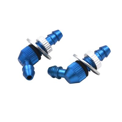 2PCS Aluminum Bulkhead Nipple(Dia2.5,D5,L21mm) Suit W/Fuel Bottle 120 Degree Nozzle Oil Tank Accessories for RC Car/Boat Model