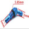 2PCS Aluminum Bulkhead Nipple(Dia2.5,D5,L21mm) Suit W/Fuel Bottle 120 Degree Nozzle Oil Tank Accessories for RC Car/Boat Model view 2