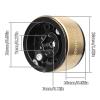 Crazyhobby Brass 1.0 Beadlock Wheels Rims Heavy Duty for 1/18 TRX4M 1/24 Axial SCX24 FCX24 RC Crawler Car Upgrade Parts, 40g/each view 2