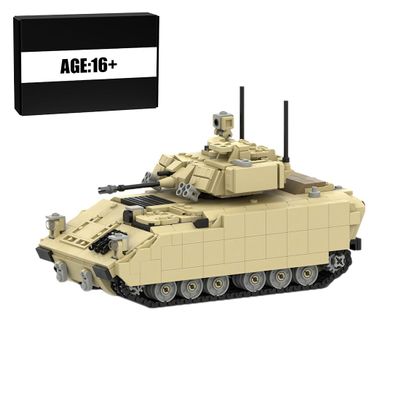 BrickCraftWorks MOC-172441 M2 Bradley AFV 1/35 Scale Active US Military Infantry Fighting Vehicle Assembly Toy Building Blocks Set (1154PCS), SOE17HXLF310Z10895X5MH10X