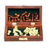 ARUX Handicrafts Travel Size/Pocket Size Wooden Foldable Chess Board with 32 Non Magnetic Piece for Home and Travel Mind Game Inbuilt Storage Compatment for Chessmen(Brown) (6 * 6 Inch) view 4