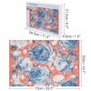 1000 PCS Jigsaw Puzzle for Adults Personalized Picture Puzzle White and Blue Roses Customized Wooden Puzzle for Family, Birthday, Wedding, Game Nights Gifts, 20.4"x15" view 2