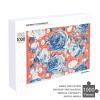 1000 PCS Jigsaw Puzzle for Adults Personalized Picture Puzzle White and Blue Roses Customized Wooden Puzzle for Family, Birthday, Wedding, Game Nights Gifts, 20.4"x15" view 4