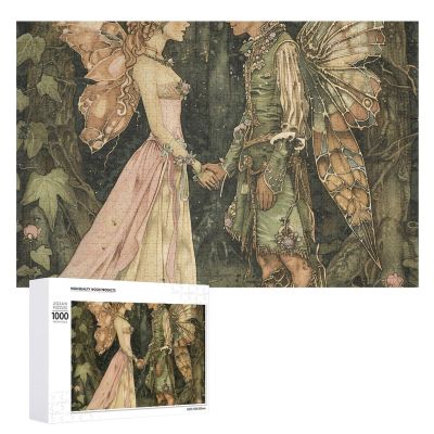 1000 PCS Jigsaw Puzzle for Adults Personalized Picture Puzzle Peach and Emerald Green Customized Wooden Puzzle for Family, Birthday, Wedding, Game Nights Gifts, 20.4"x15"