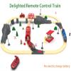 Toy Train Set Remote Control Locomotive Trains, Motorized Train for Wooden Track, Electric Train and Tunnel with Sound & Lighting Effect, Magnetic Trains Compatible with Thomas, Brio, Chuggington view 2