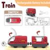 Toy Train Set Remote Control Locomotive Trains, Motorized Train for Wooden Track, Electric Train and Tunnel with Sound & Lighting Effect, Magnetic Trains Compatible with Thomas, Brio, Chuggington view 3