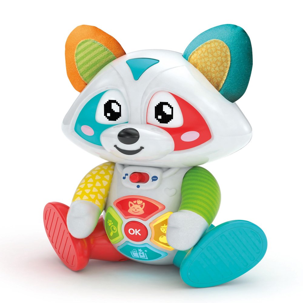 Clementoni Baby Oliver, My Interactive Playmate, Educational Game for Children 1-4 Years, Early Childhood Stories with LED Eyes, Stimulates Manuality and Language, Italian Language, 17903