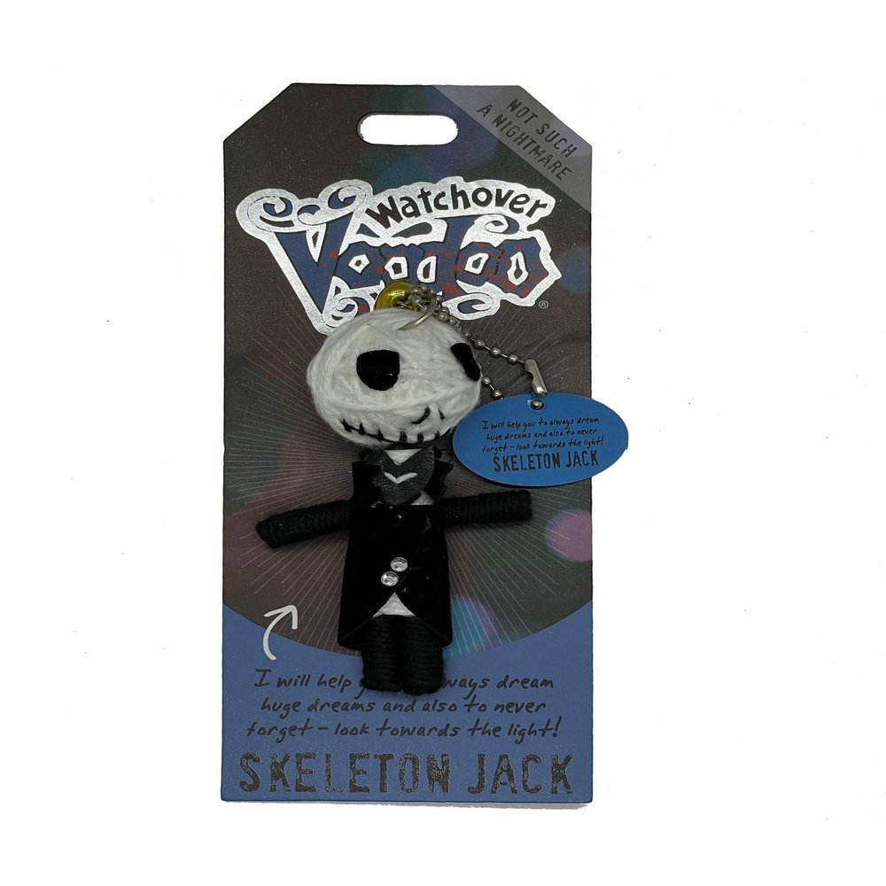 Watchover Voodoo 3-Inch Skeleton Jack Keychain - Handcrafted Gift to Bring Good Luck and Positivity Everywhere You Go