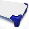 20 Pieces Toddlers Cot Sheets for Daycare Preschool Standard Size 22 x 40 Inch Soft Breathable Nap Sheet Polyester Cotton White Cot Sheets for Boys Girls Naptime Sleeping for Cots Mat view 2