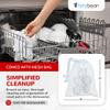 BityBean - NUK Nipple Replacement Spouts, Clear Silicone, Pack of 10 with Dishwasher Safe Mesh Bag - Fits NUK Bottle (10) view 3