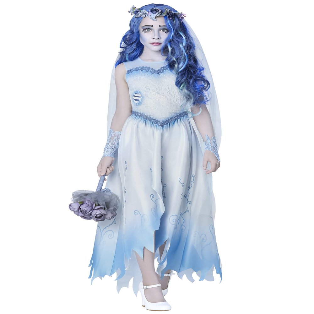 Spirit Halloween Kids Corpse Bride Costume, Girls, Size CHILD EXTRA LARGE, Multicolor