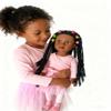 African American Black Girl Dolls - 18 Inch Black Dolls with Curly Afro Hair, Black Brown Doll with Ballerina Dress as for Girls (Ballet with Braid) view 4
