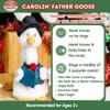 Cuddle Barn - Carolin' Father Goose | Animated Musical Singing Christmas Caroling Soft Plush Toy, 14 inches view 3