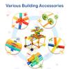 1000 pcs Straw Constructor Building Toys stem building interlocking plastic straw learning & education straw and connector toys engineering stem building games, thin tube blocks kit for kids toys view 2