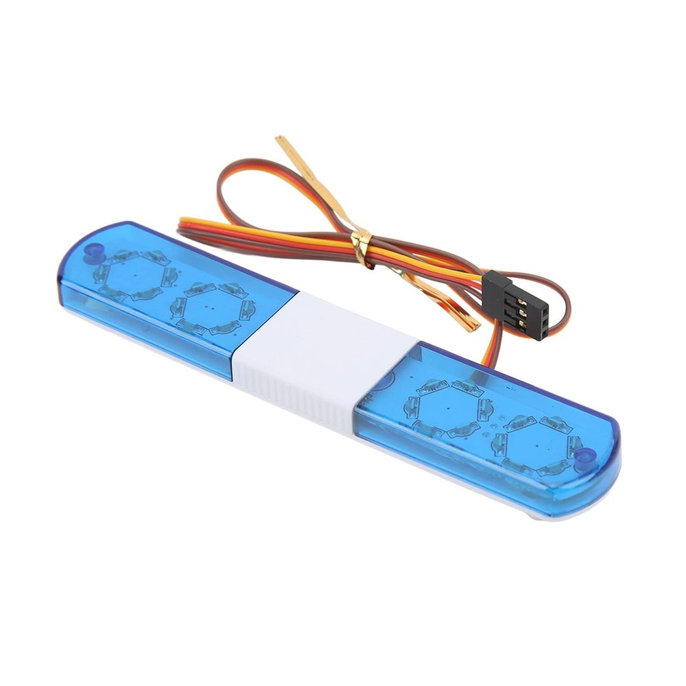 Drfeify RC Flash Lamp RC Car Alarming Light, RC Light for Sturdyfor RC Aircraft Cars (Blue)