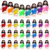 Bememo 25 Pcs Mini Jesus Figurines Bulk Original Design Rubber Mini Jesus Figures to Hide and Seek Religious Gifts Sunday School Baptism Easter Egg Filling(Vibrant Color) view 1