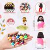 Bememo 25 Pcs Mini Jesus Figurines Bulk Original Design Rubber Mini Jesus Figures to Hide and Seek Religious Gifts Sunday School Baptism Easter Egg Filling(Vibrant Color) view 2