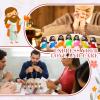 Bememo 25 Pcs Mini Jesus Figurines Bulk Original Design Rubber Mini Jesus Figures to Hide and Seek Religious Gifts Sunday School Baptism Easter Egg Filling(Vibrant Color) view 4