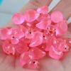 100pcs Mini Resin Duck,15 mm Dollhouse Dcor Glow in The Dark for Aquarium Decor Micro Fairy Garden Landscape Hide,Seek Party Toys,Easter Basket Stuffer, Gift for All Ages (Rose Red) view 1