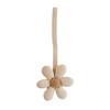 2Pcs White Stylish Flower Pacifier Pendant Fashionable Pacifier Holder Ornament Keep Your Pacifier Secure and Fashionable Gift Soft Cloth Pacifier Leash,Pacifiers, Teethers and Teething Relief view 2