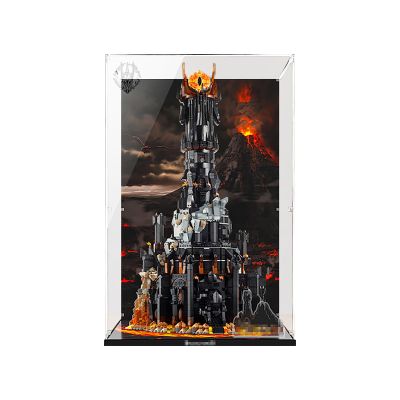 CHUNGU Acrylic Display Case for Le-go 10333 - for The Lord of The Rings: Barad dur Model - Sturdy Protection for Your Collectible (Model Not Included)