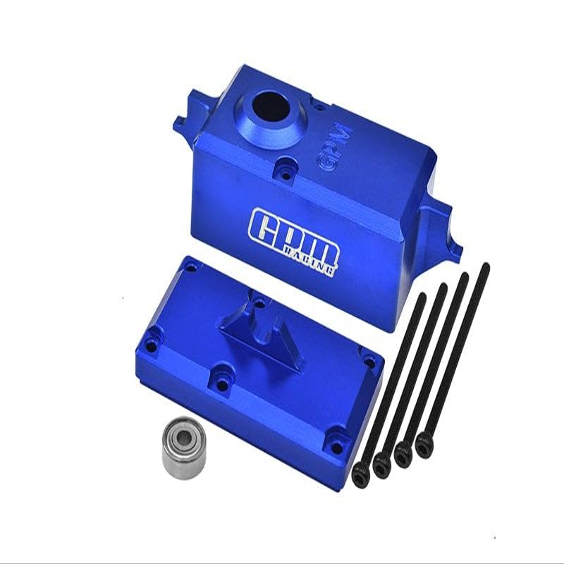 GPM Aluminium 7075 Servo Protective Cover (for 2085,2085X,2085R,2090 Servo) for Traxxas 1:5 X Maxx / 4WD Maxx/Maxx with WideMAXX/XRT 8S / Maxx Slash 6S / X Maxx Ultimate 8S / XRT Ultimate 8S - Blue
