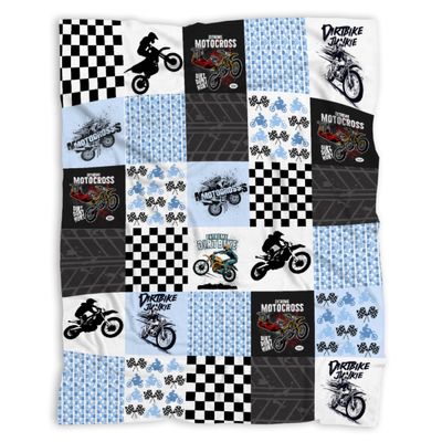 ARTBLANKET Dirt Bike Motorcycle Baby Blanket Gifts for Boys Girls Super Soft Dirt Bike Motorcycle Toddler Blanket Swaddle Newborn Cozy Receiving Blanket Decor 40x30 Inch for Baby