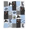ARTBLANKET Dirt Bike Motorcycle Baby Blanket Gifts for Boys Girls Super Soft Dirt Bike Motorcycle Toddler Blanket Swaddle Newborn Cozy Receiving Blanket Decor 40x30 Inch for Baby view 1