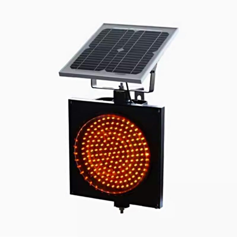 JGUOLIANG Warning Light, Amber Strobe Lights, LED Solar Signal Light, Warning Light, 300mm(12"") Yellow Strobe Light, IP65 Waterproof Yellow Strobe Light