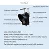 JGUOLIANG Warning Light, Amber Strobe Lights, LED Solar Signal Light, Warning Light, 300mm(12"") Yellow Strobe Light, IP65 Waterproof Yellow Strobe Light view 3
