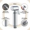 DAHSLNWKN HandheldSprayer Brass Chrome Baby Cloth Diaper Sprayer Portable Hand Held ToiletSprayer Head, for Feminine Wash, Pet Washing, Easy to Install,D(D) view 3