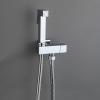 MUOBSBJRX HandheldSprayer for Toilet Brass Chrome Portable Baby Cloth Diaper Sprayer Hand Held ToiletSprayer Head withHose for Feminine Wash, Pet Washing, Easy to Install view 2