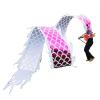CMYUN Dragon Poi Fitness Juggling Dragon Poi Ribbon with Head, Beginner Dance Flag Dragon Streamers Ribbon, Dance Flag Twirler for Gymnastics Art Exercise(Purple,Length - 10m/33ft) view 1