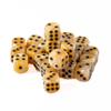 25 Count Pack of 12mm D6 Dice - Matching Collection of 6 Sided Dice with Pips (Sandstorm) view 1