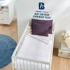 Atiksh Beddings Pack of 2 Toddler Travel Pillow Cases 100% Soft Egyptian Cotton, 600 Thread Count with Zipper Closure for Small Travel Pillowcase 12x16 inch, Plum view 3